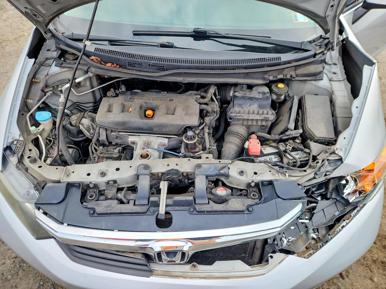 2012 Honda Civic Lx Silver vin: 2HGFB2F56CH524323