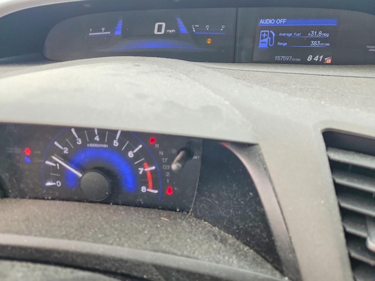 2012 Honda Civic Lx Silver vin: 2HGFB2F56CH524323