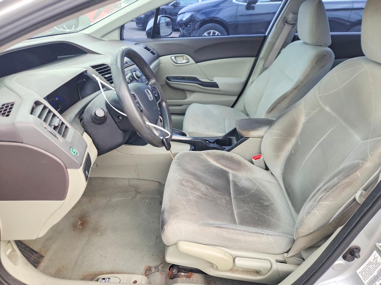 2012 Honda Civic Lx Silver vin: 2HGFB2F56CH524323