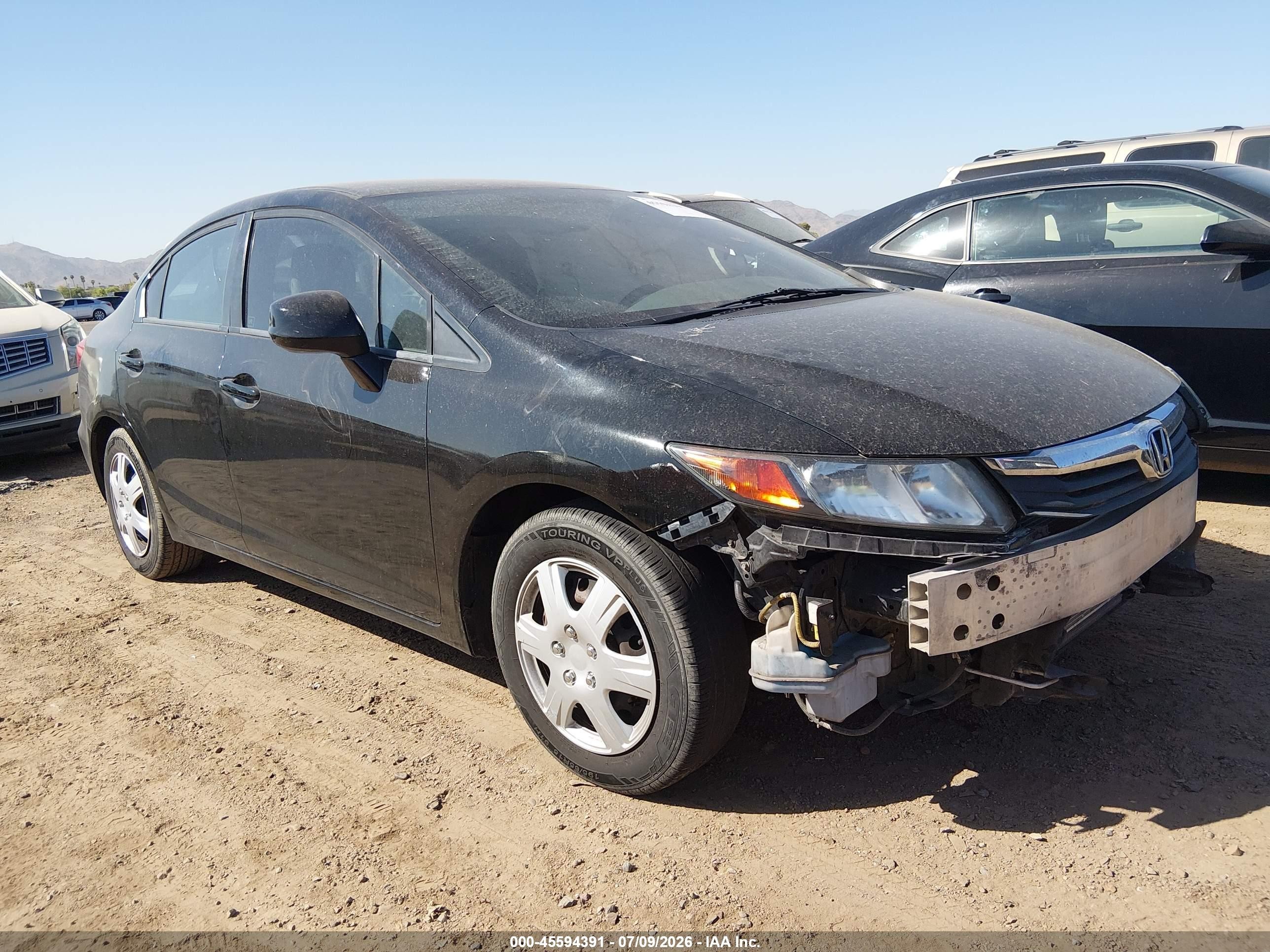 2012 Honda Civic Lx Черный vin: 2HGFB2F56CH527190