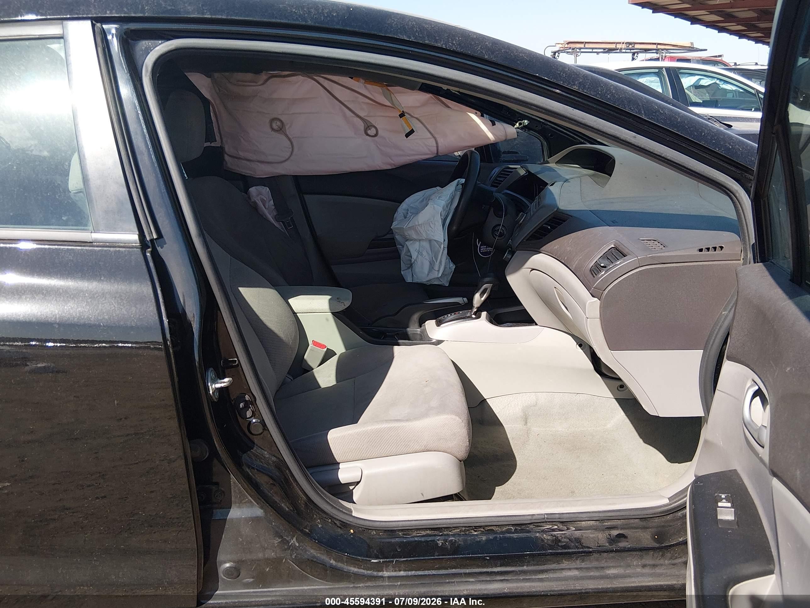 2012 Honda Civic Lx Черный vin: 2HGFB2F56CH527190