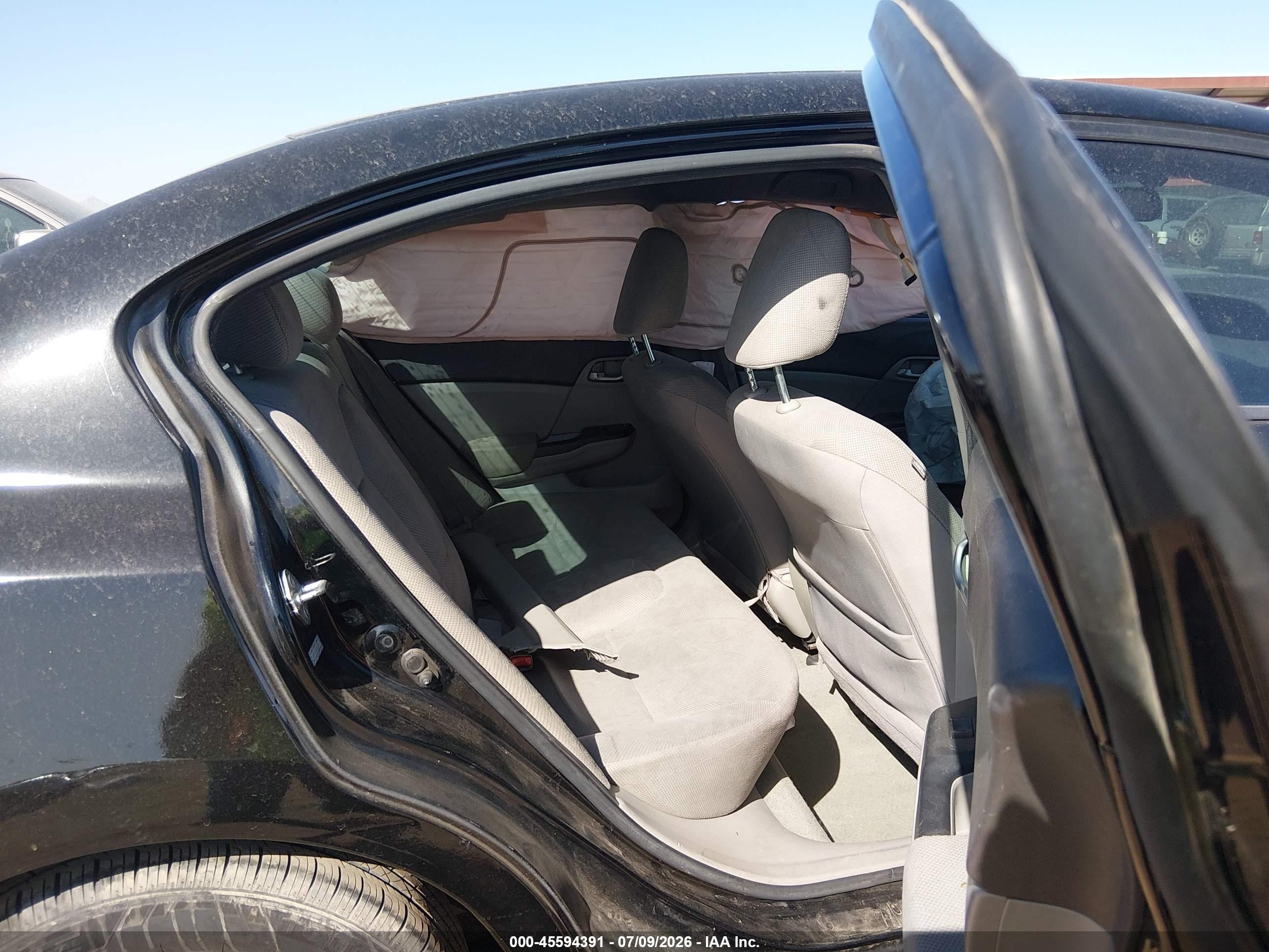 2012 Honda Civic Lx Черный vin: 2HGFB2F56CH527190