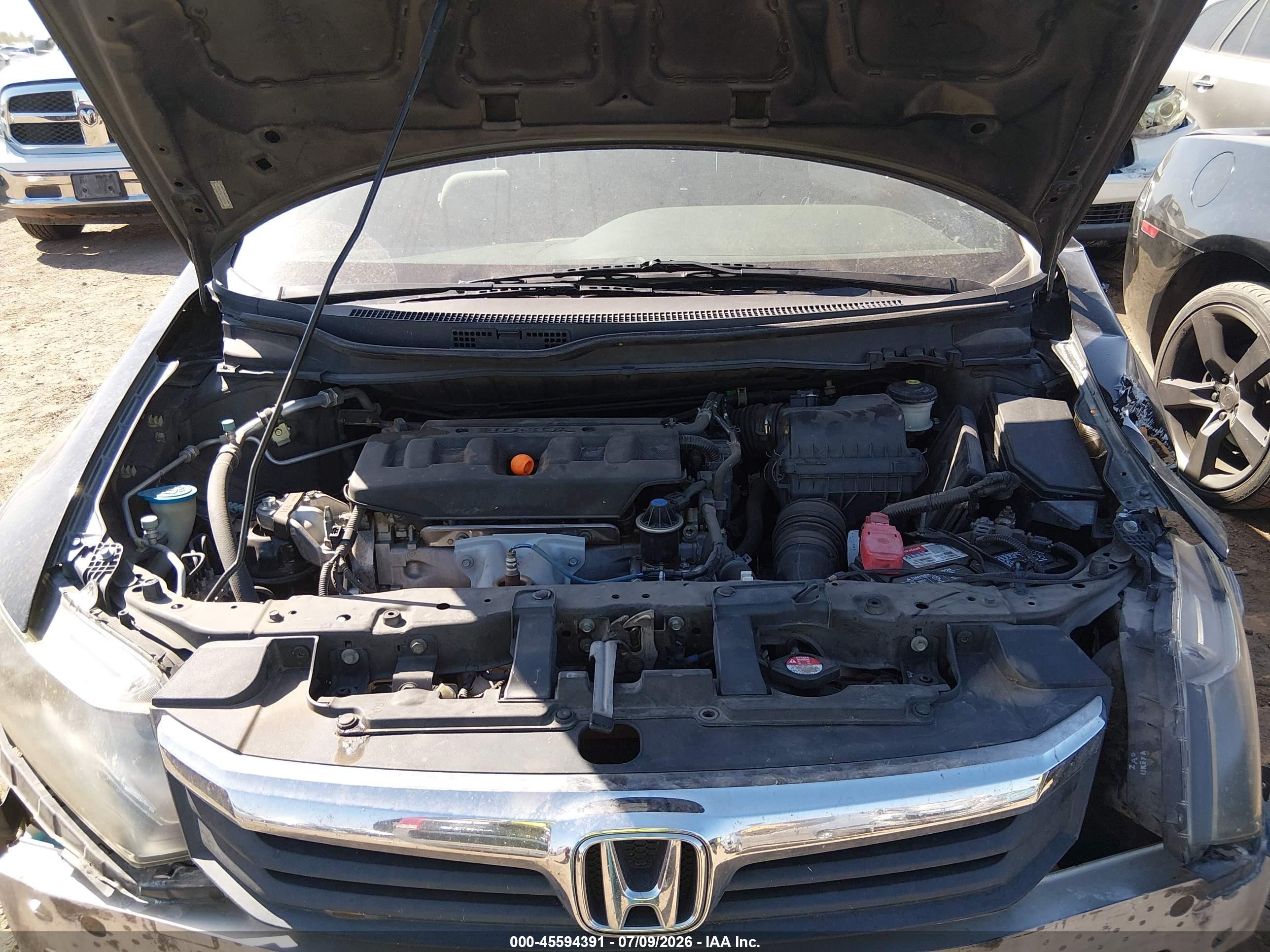 2012 Honda Civic Lx Черный vin: 2HGFB2F56CH527190