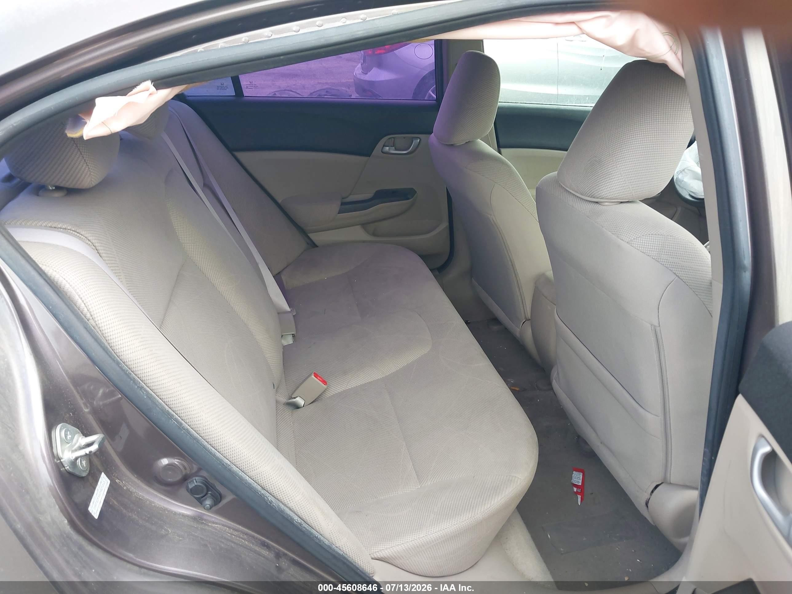 2012 Honda Civic Lx Gray vin: 2HGFB2F56CH529263