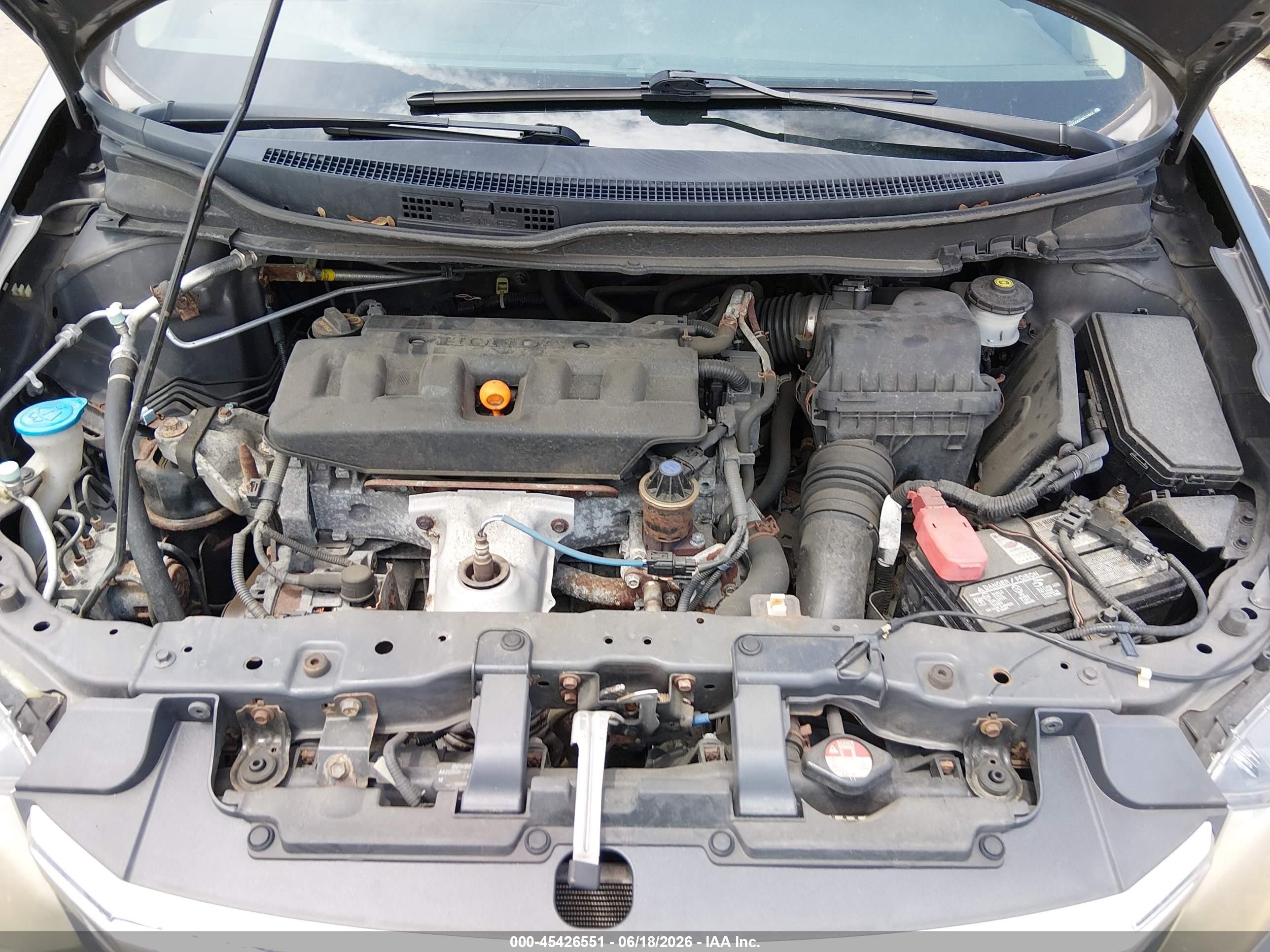 2012 Honda Civic Lx Gray vin: 2HGFB2F56CH532955