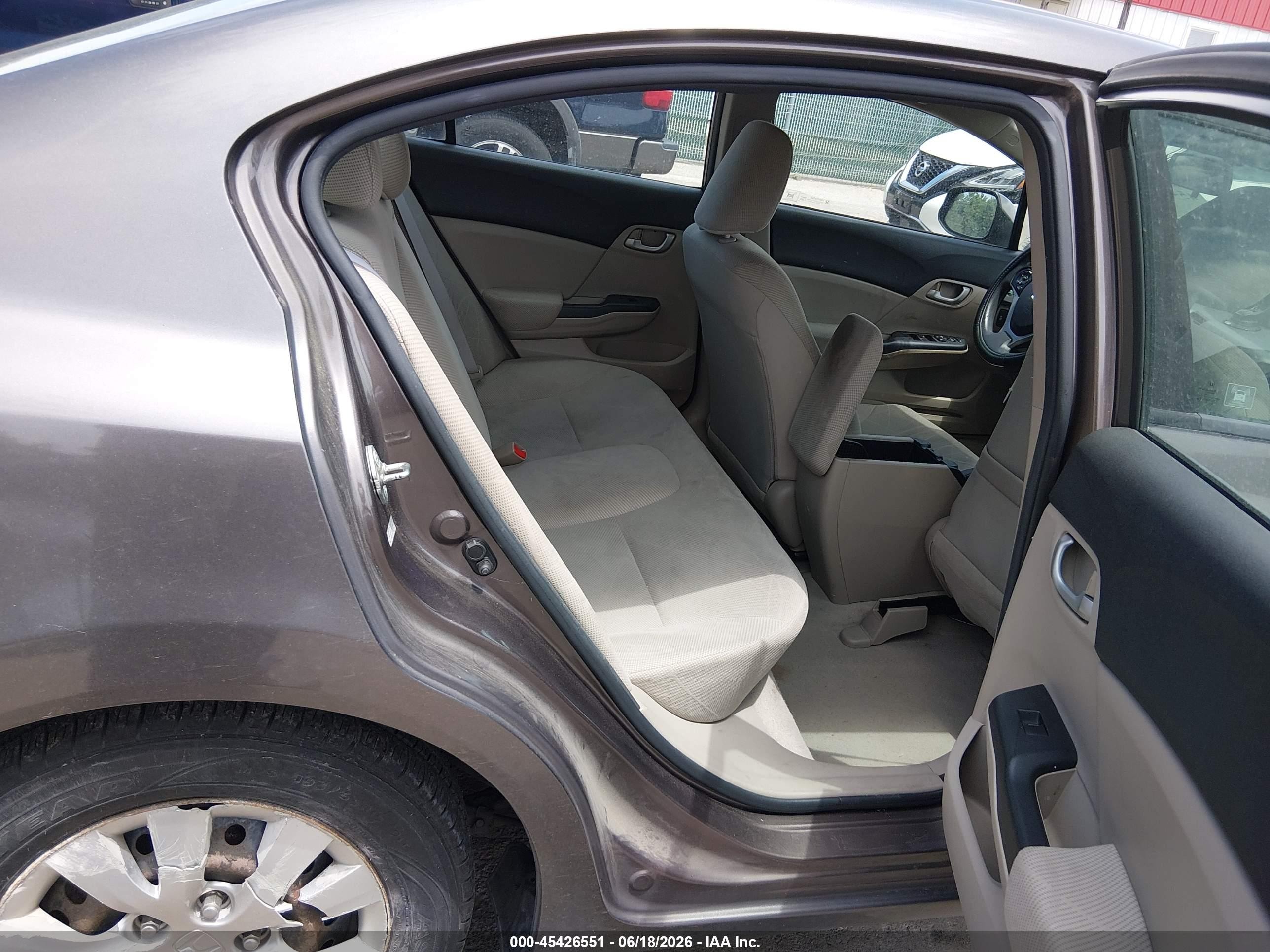 2012 Honda Civic Lx Gray vin: 2HGFB2F56CH532955