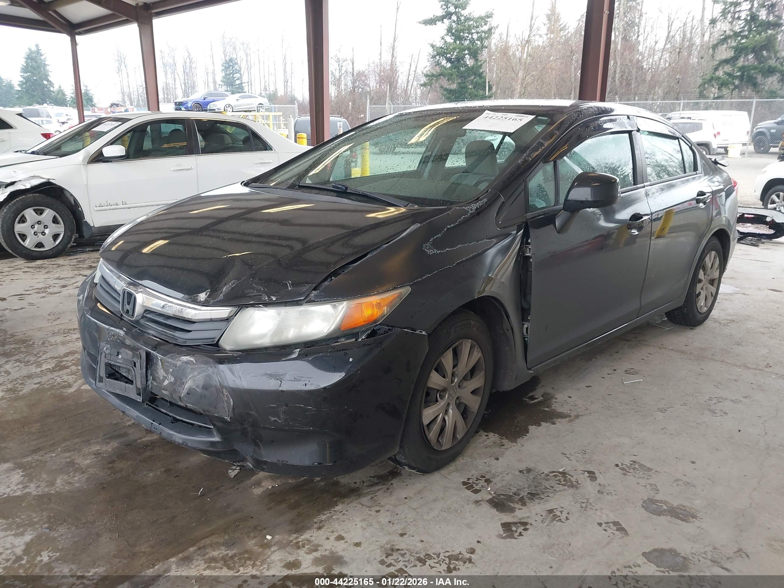 2012 Honda Civic Lx Black vin: 2HGFB2F56CH540327