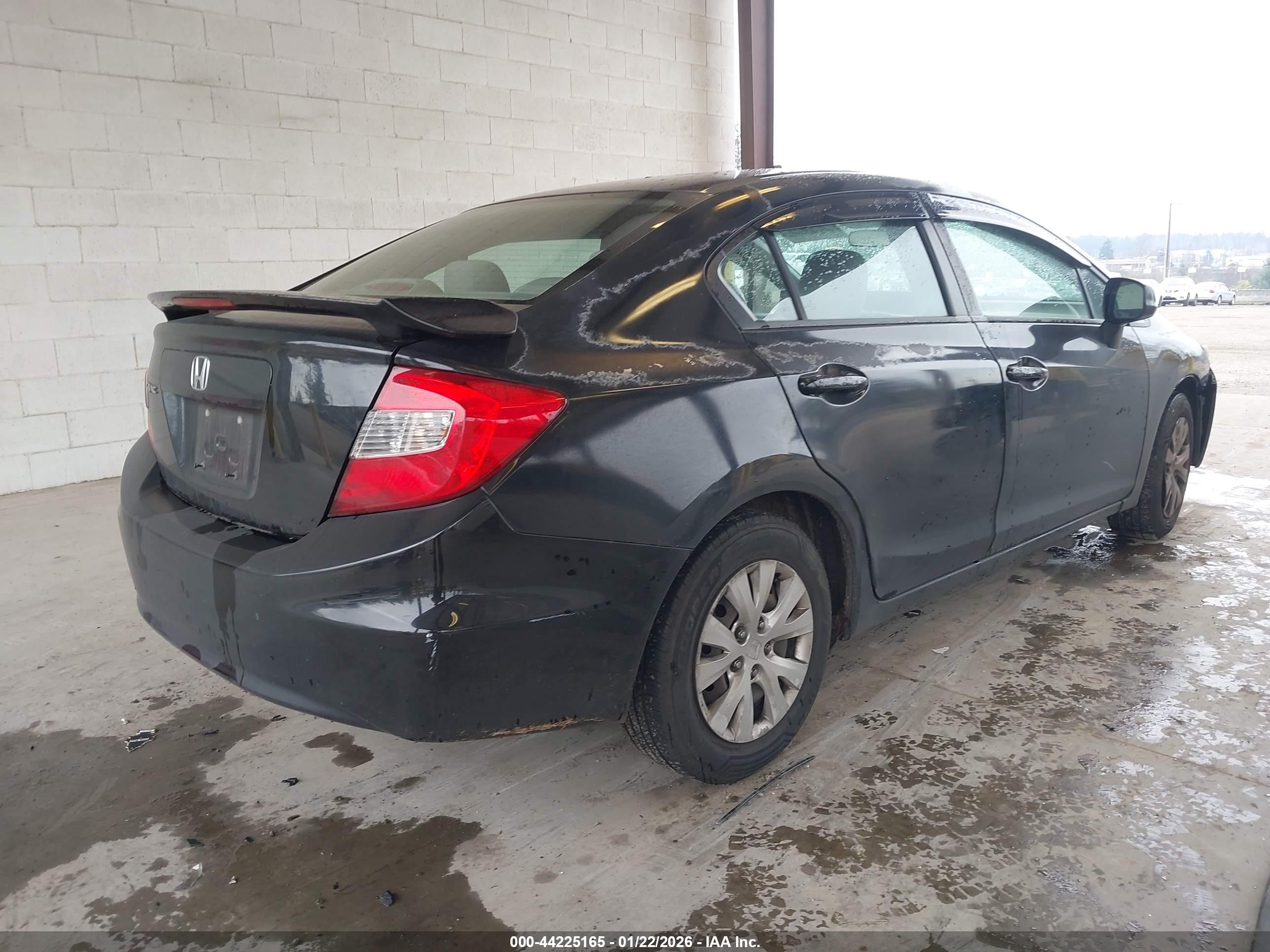 2012 Honda Civic Lx Black vin: 2HGFB2F56CH540327