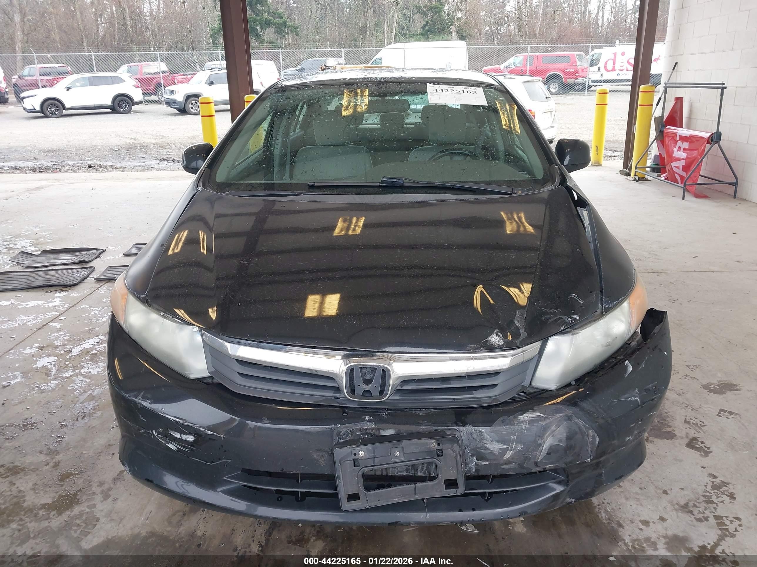 2012 Honda Civic Lx Black vin: 2HGFB2F56CH540327