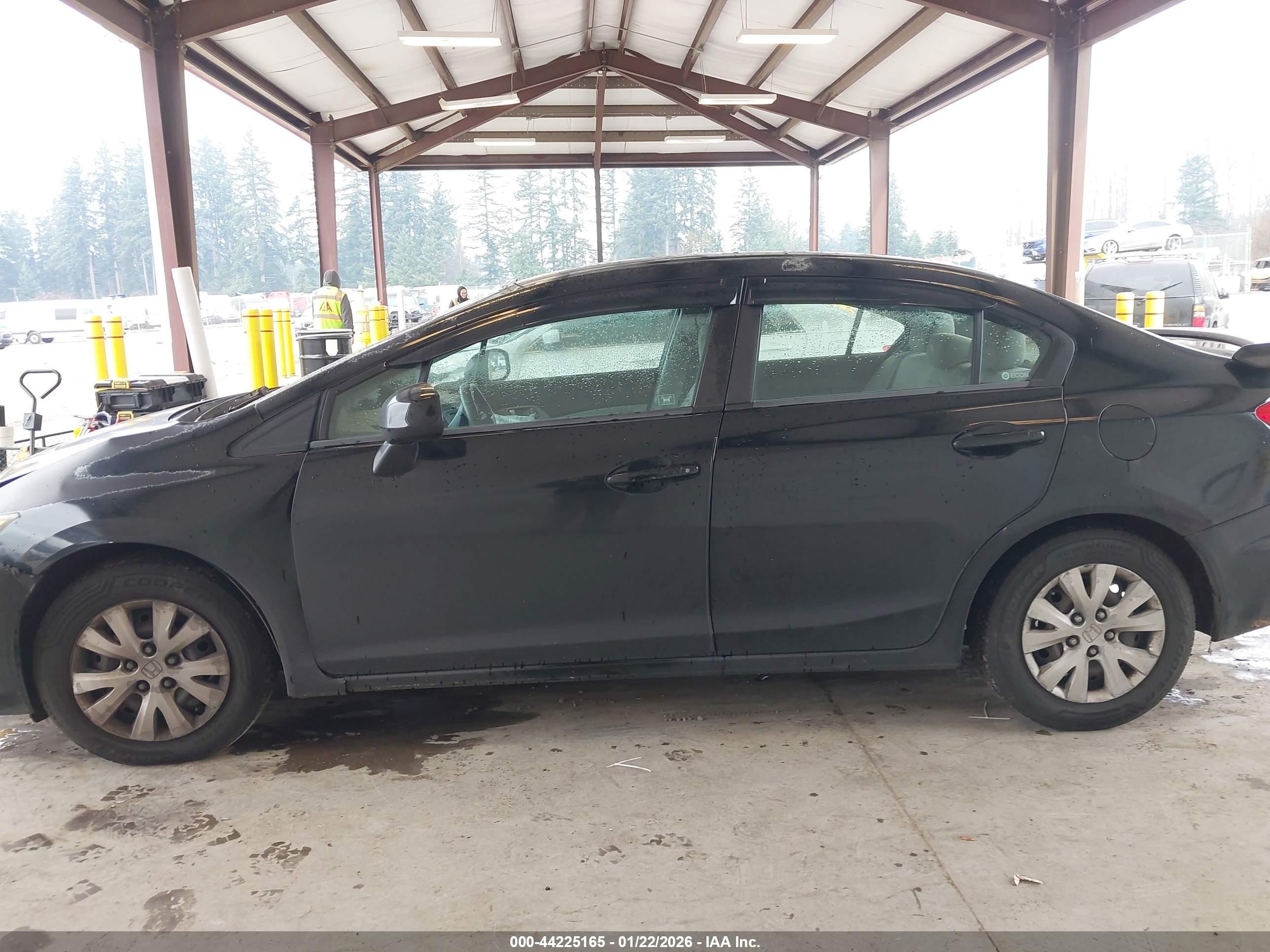 2012 Honda Civic Lx Black vin: 2HGFB2F56CH540327