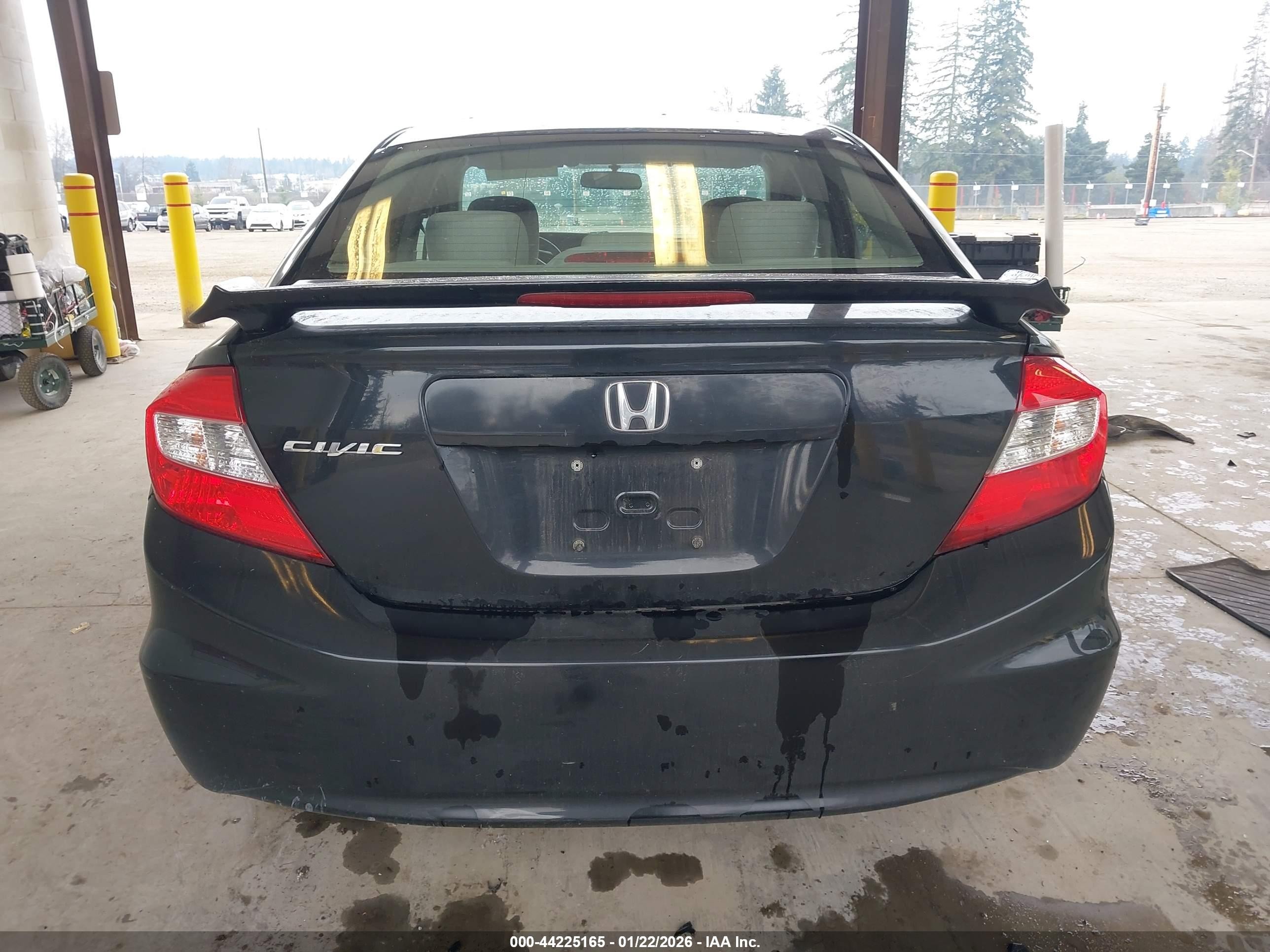 2012 Honda Civic Lx Black vin: 2HGFB2F56CH540327