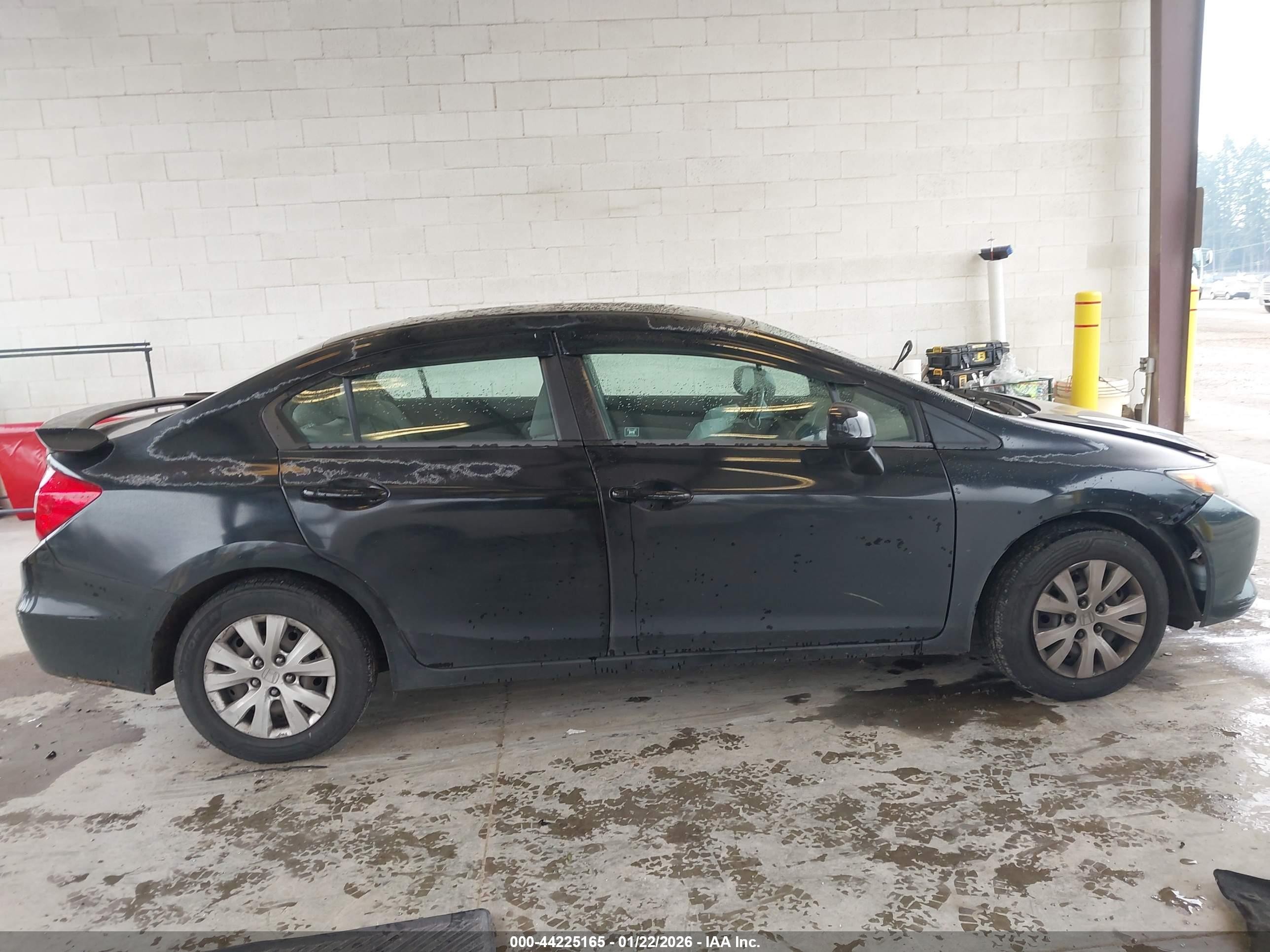 2012 Honda Civic Lx Black vin: 2HGFB2F56CH540327