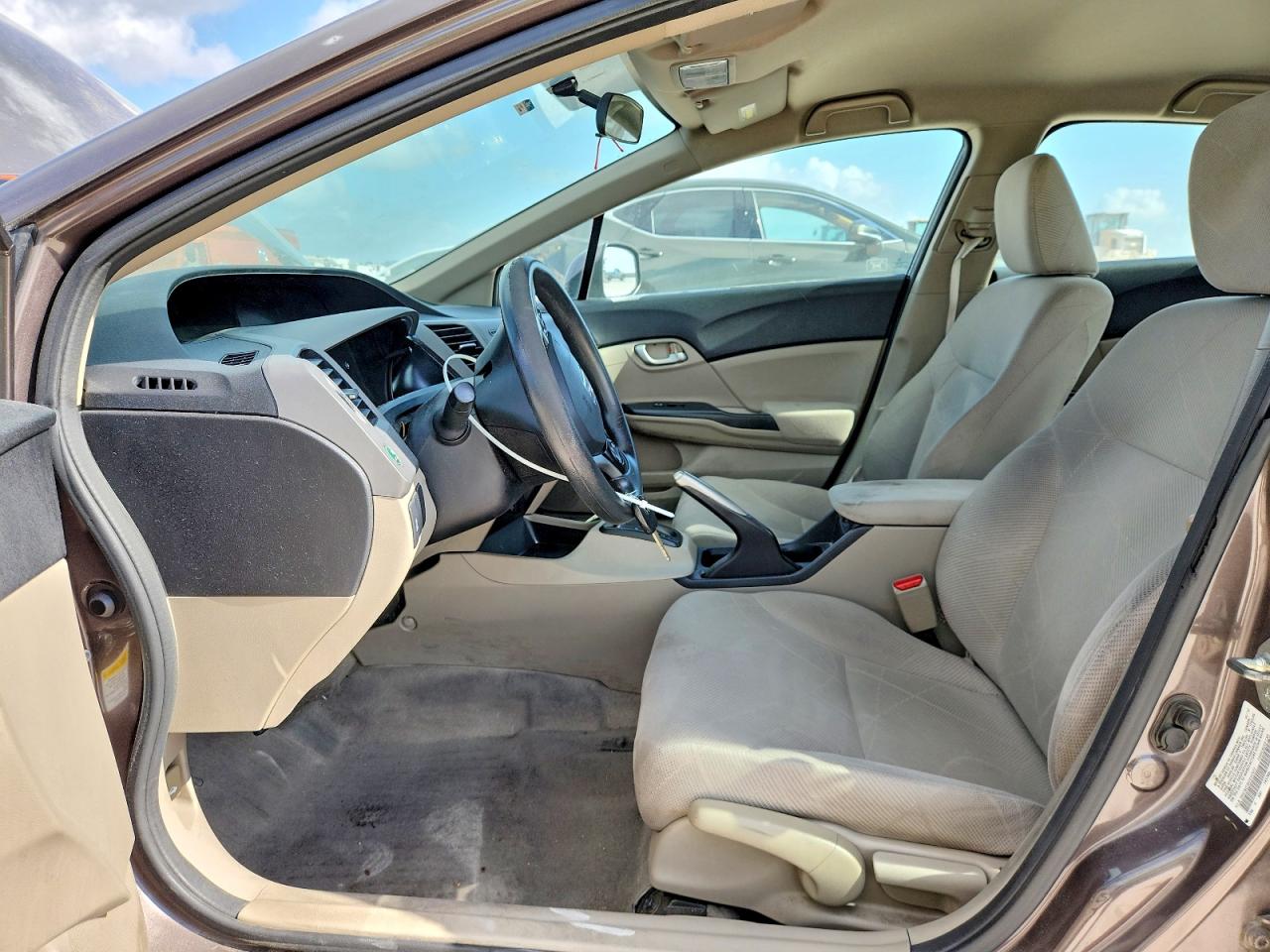 2012 Honda Civic Lx Gray vin: 2HGFB2F56CH547973