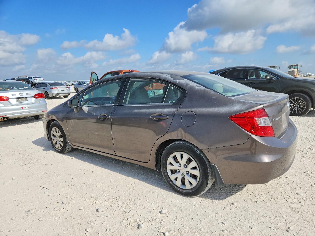 2012 Honda Civic Lx Gray vin: 2HGFB2F56CH547973