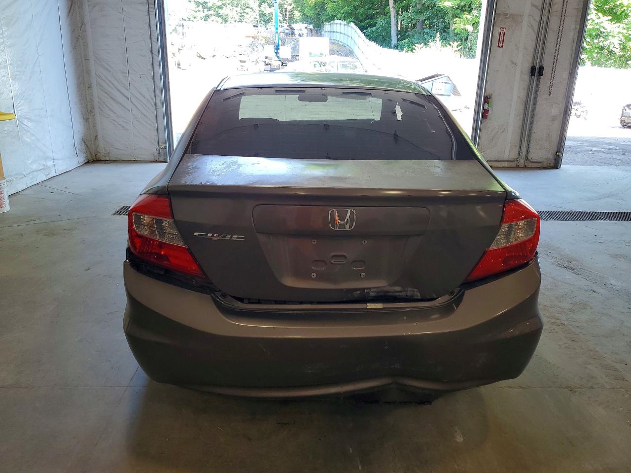 2012 Honda Civic Lx Gray vin: 2HGFB2F56CH552333