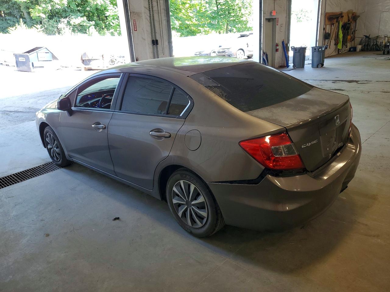 2012 Honda Civic Lx Gray vin: 2HGFB2F56CH552333