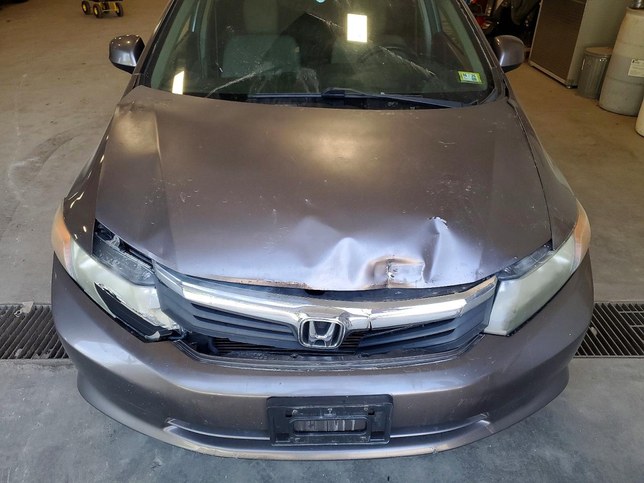 2012 Honda Civic Lx Gray vin: 2HGFB2F56CH552333