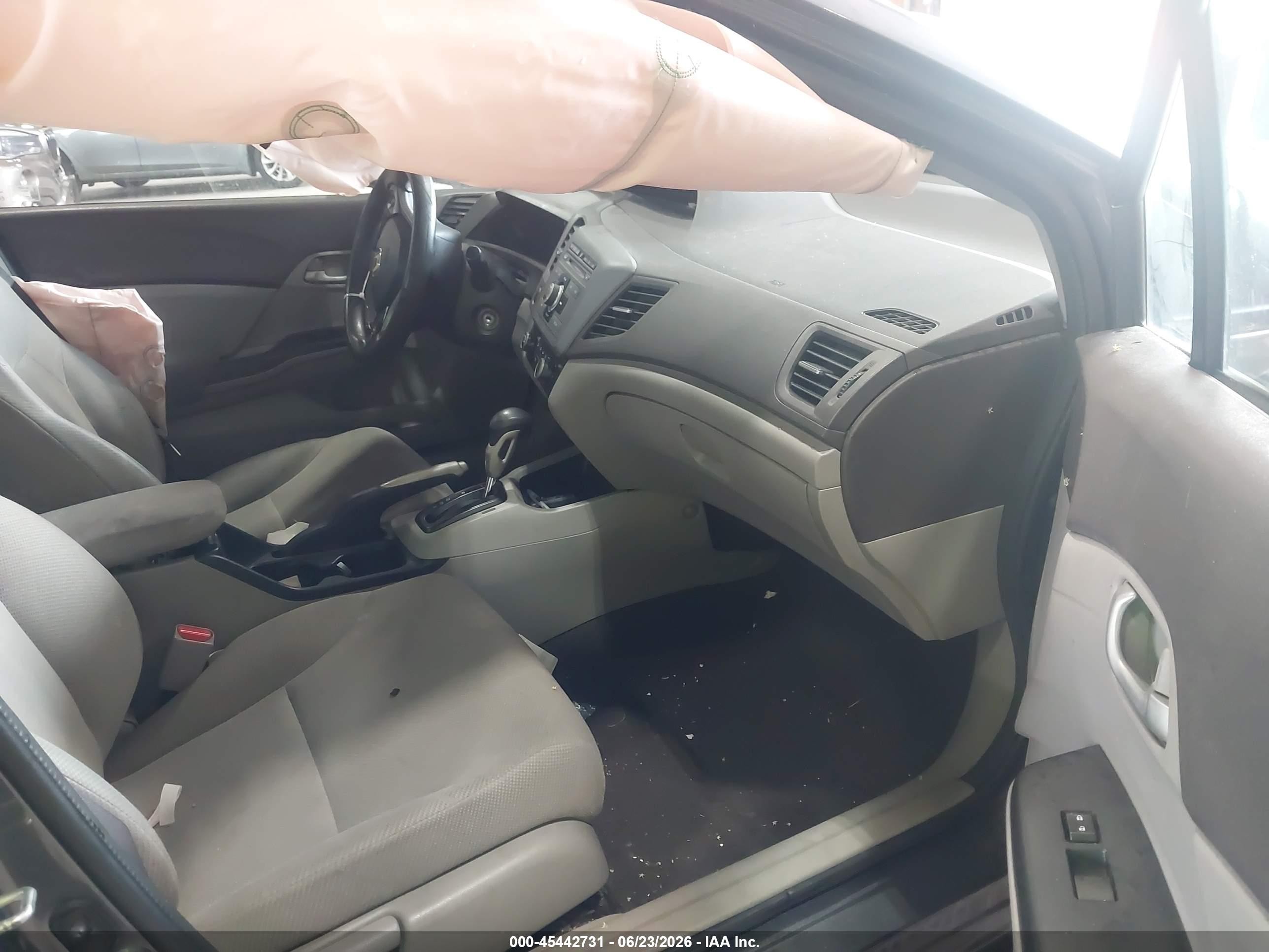 2012 Honda Civic Lx Gray vin: 2HGFB2F56CH558097