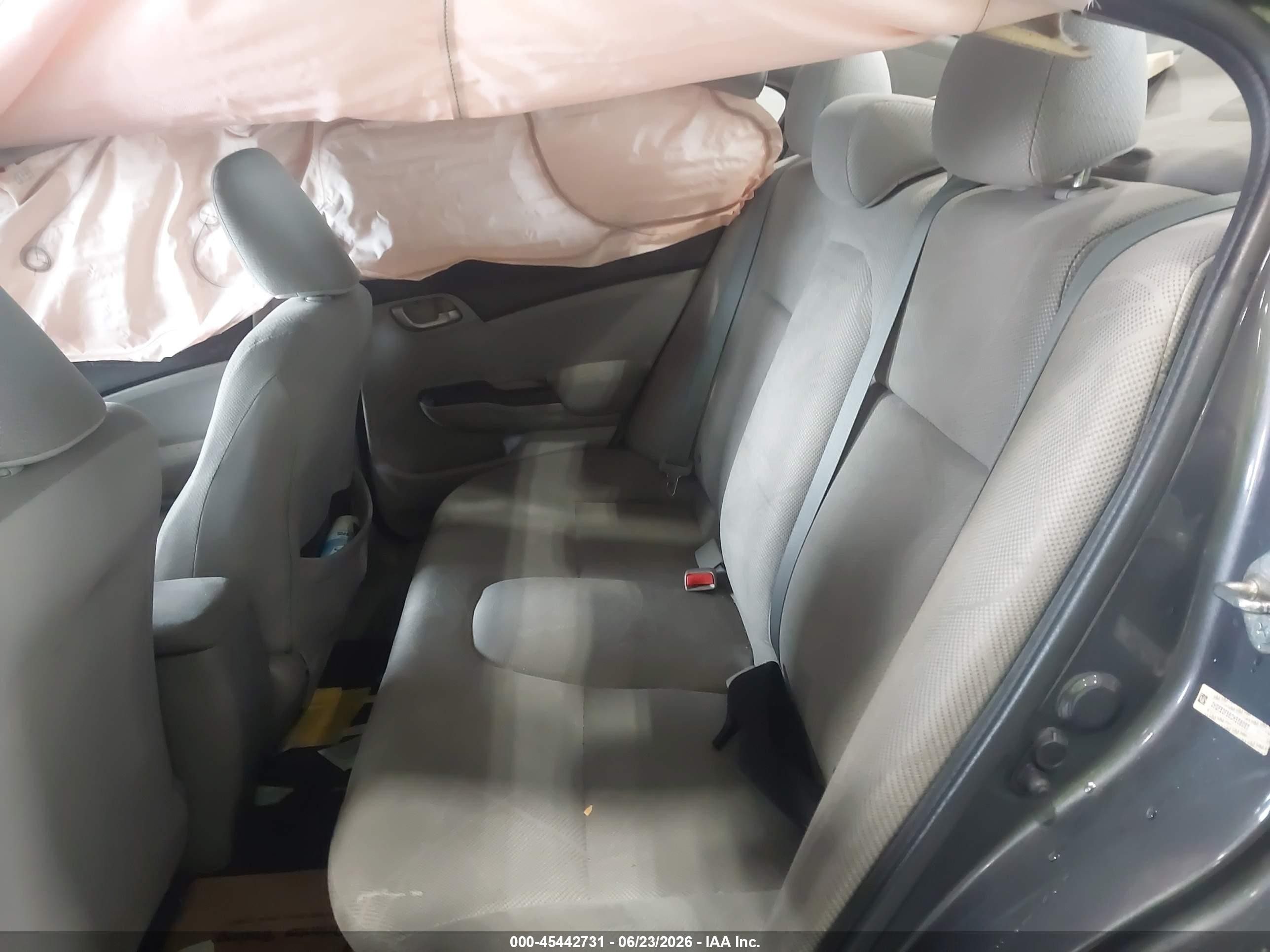 2012 Honda Civic Lx Gray vin: 2HGFB2F56CH558097