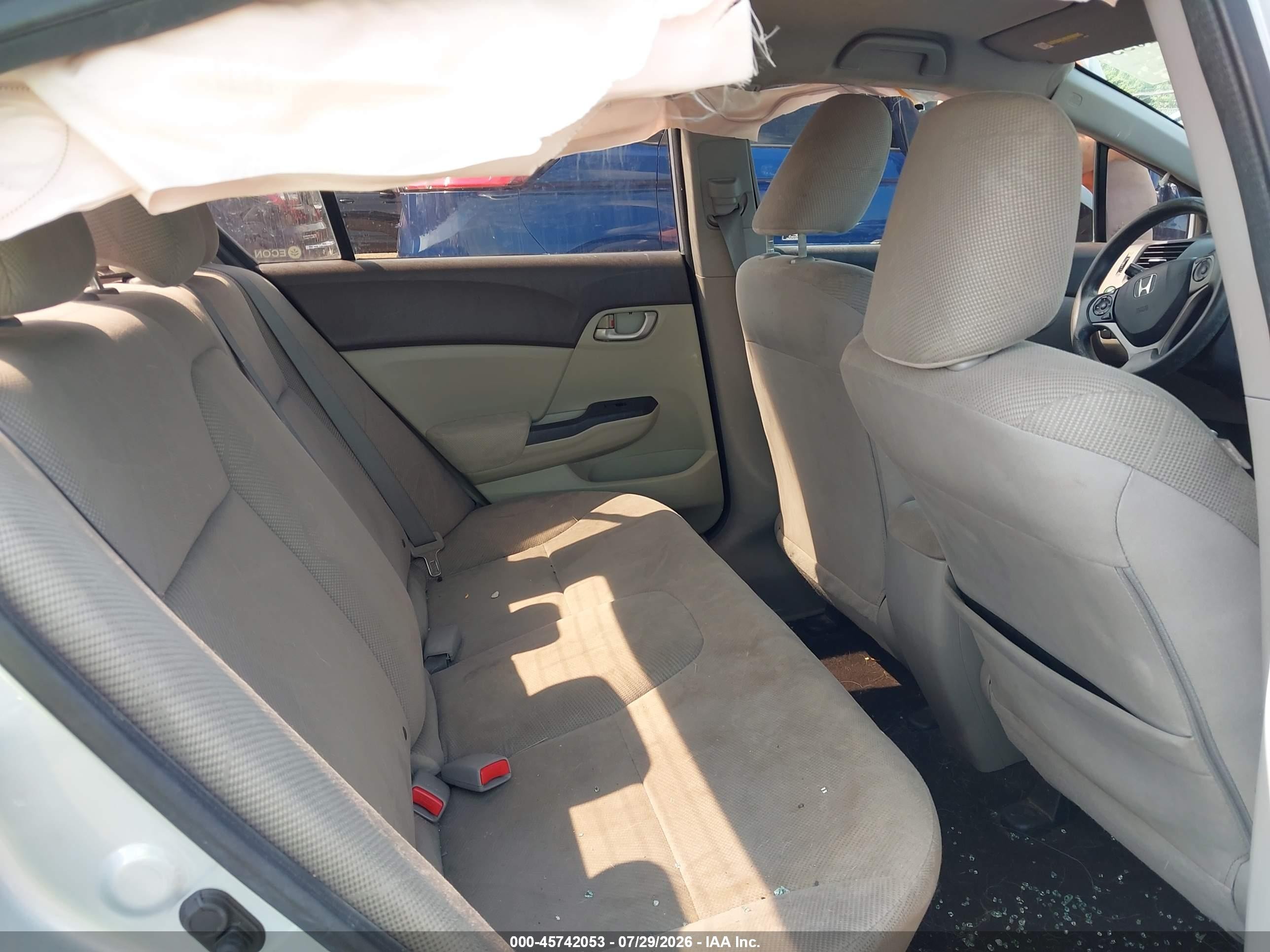 2012 Honda Civic Lx Silver vin: 2HGFB2F56CH559444