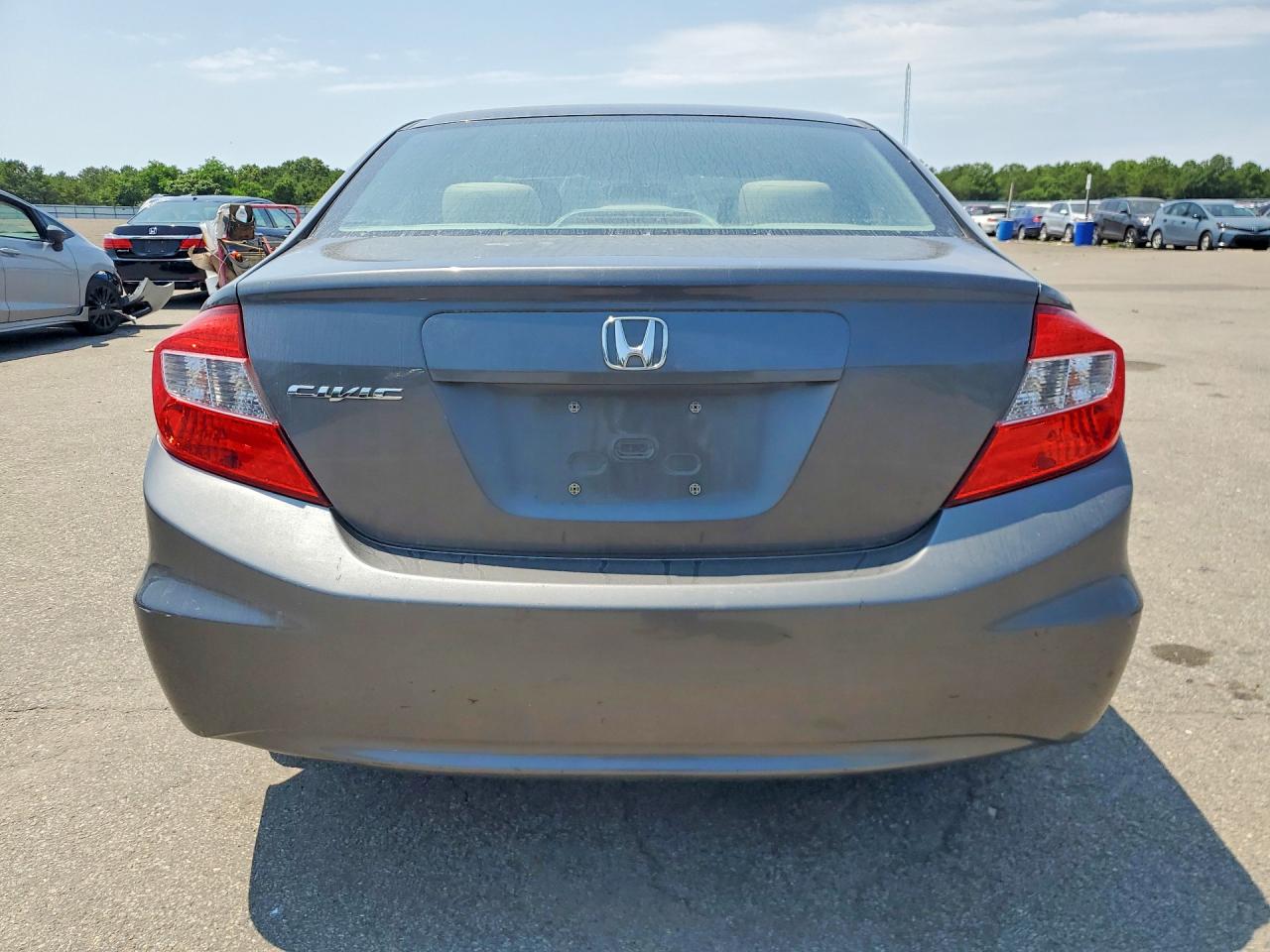 2012 Honda Civic Lx Gray vin: 2HGFB2F56CH561601