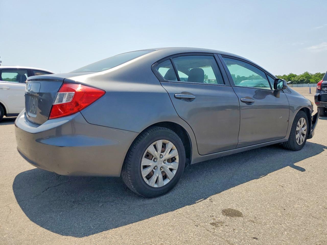 2012 Honda Civic Lx Gray vin: 2HGFB2F56CH561601