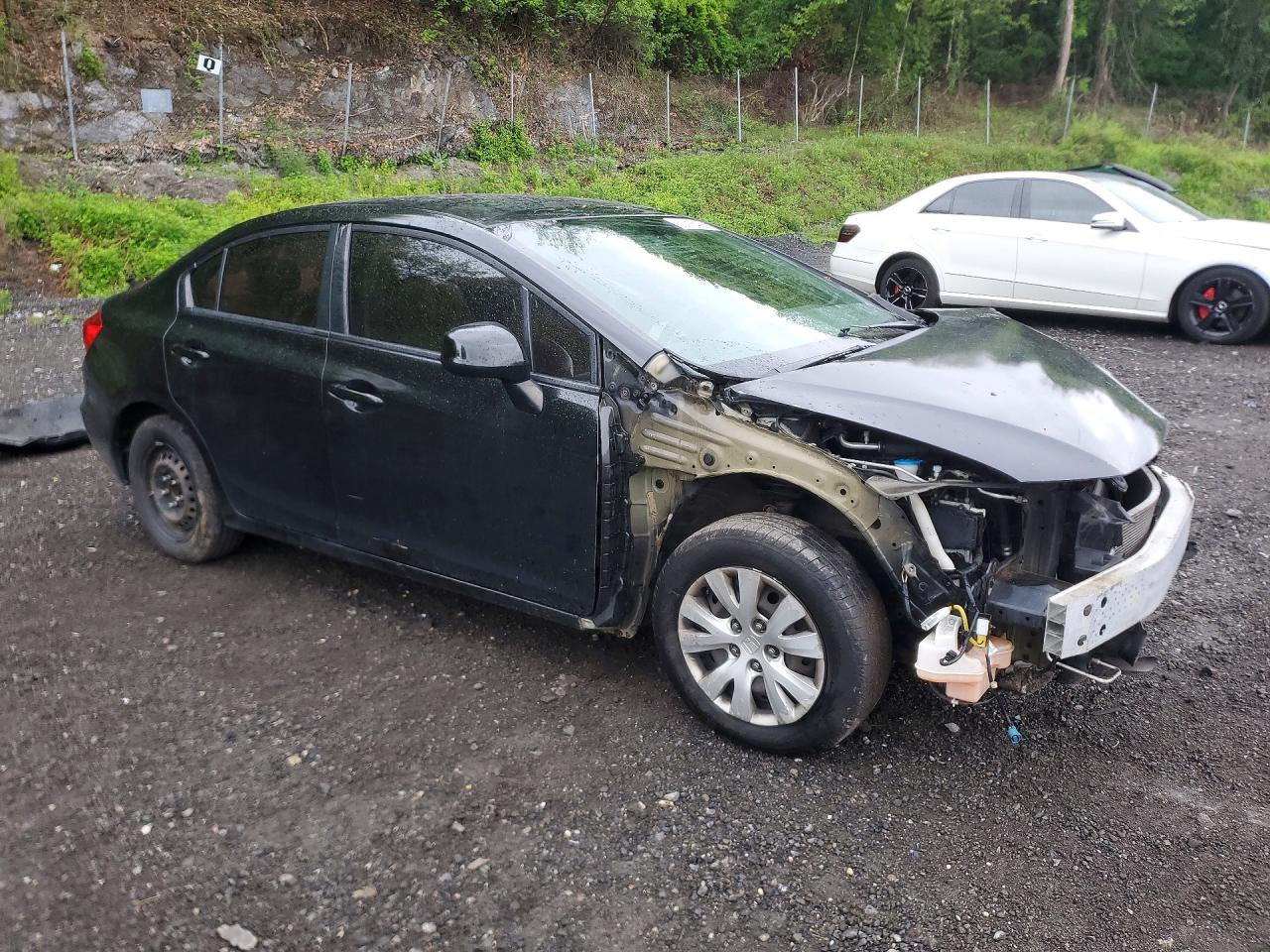 2012 Honda Civic Lx Black vin: 2HGFB2F56CH562831