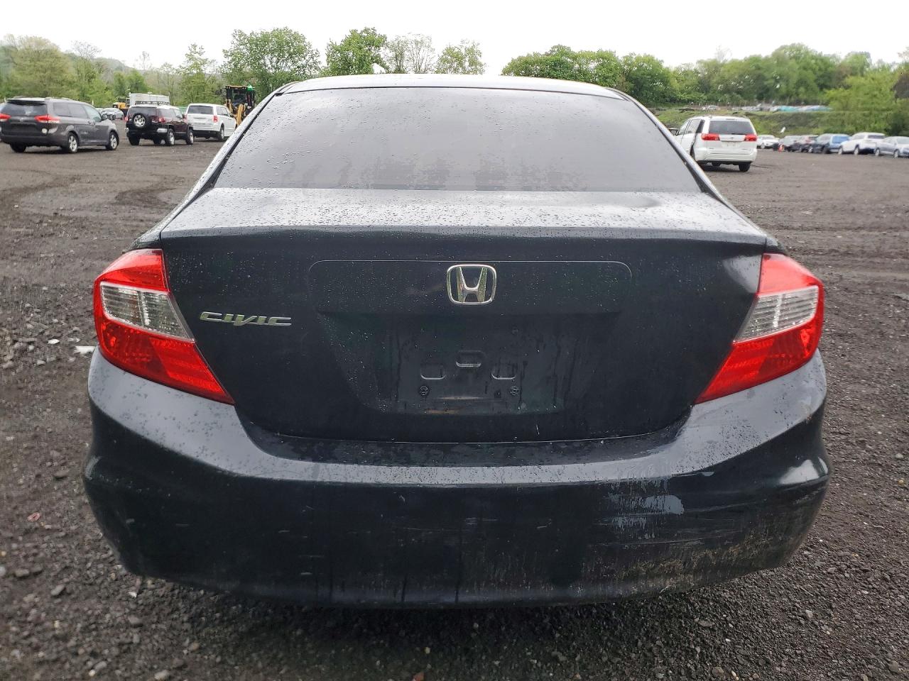 2012 Honda Civic Lx Black vin: 2HGFB2F56CH562831