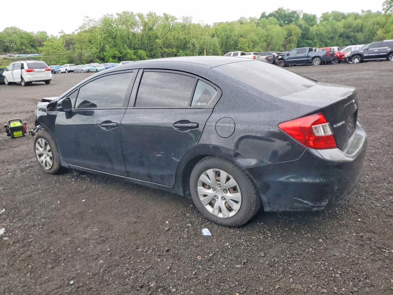 2012 Honda Civic Lx Black vin: 2HGFB2F56CH562831
