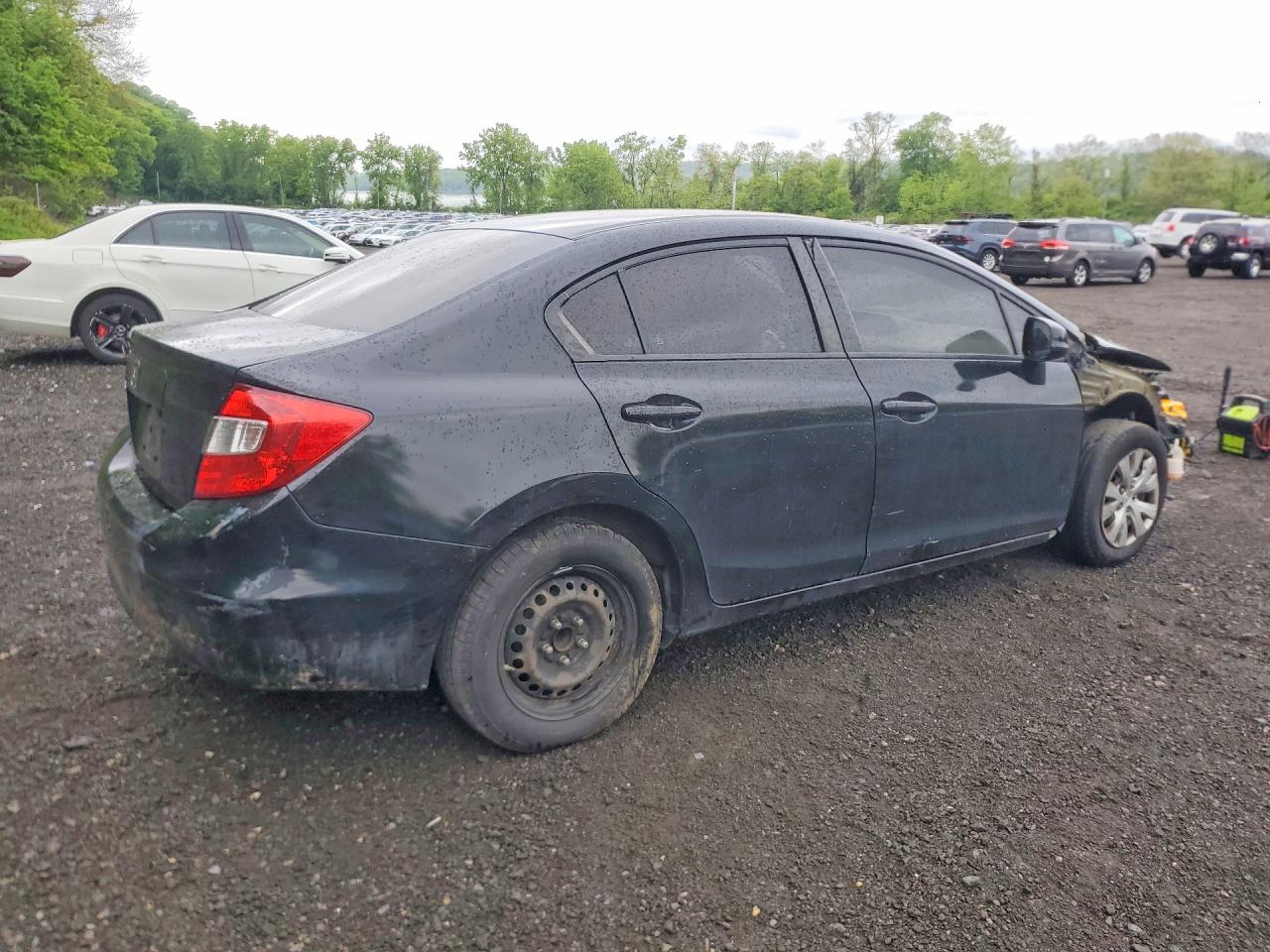 2012 Honda Civic Lx Black vin: 2HGFB2F56CH562831