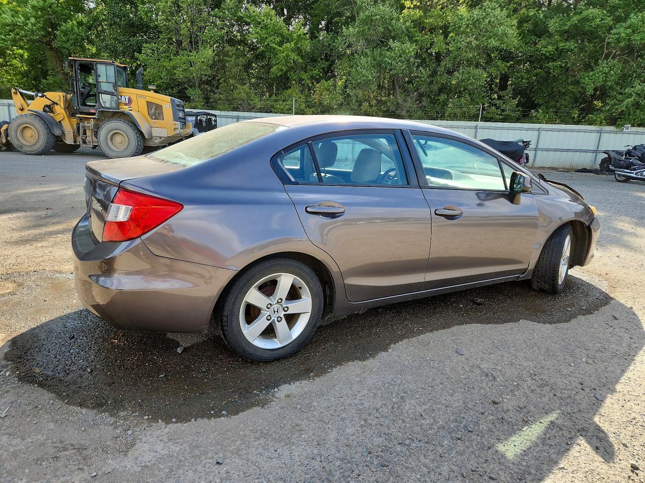 2012 Honda Civic Lx Brown vin: 2HGFB2F56CH566216