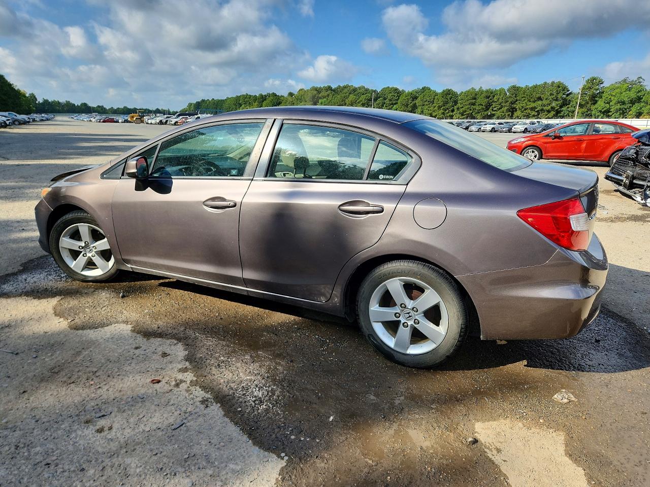 2012 Honda Civic Lx Brown vin: 2HGFB2F56CH566216