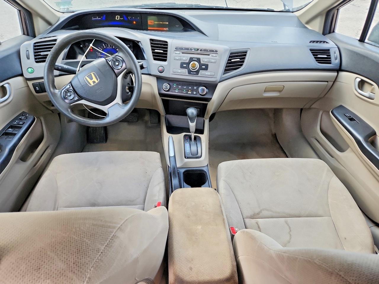 2012 Honda Civic Lx Brown vin: 2HGFB2F56CH566216