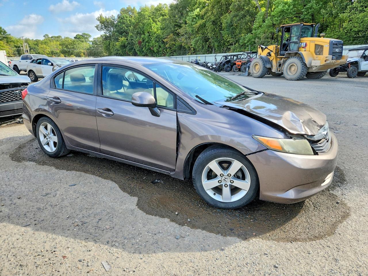 2012 Honda Civic Lx Brown vin: 2HGFB2F56CH566216