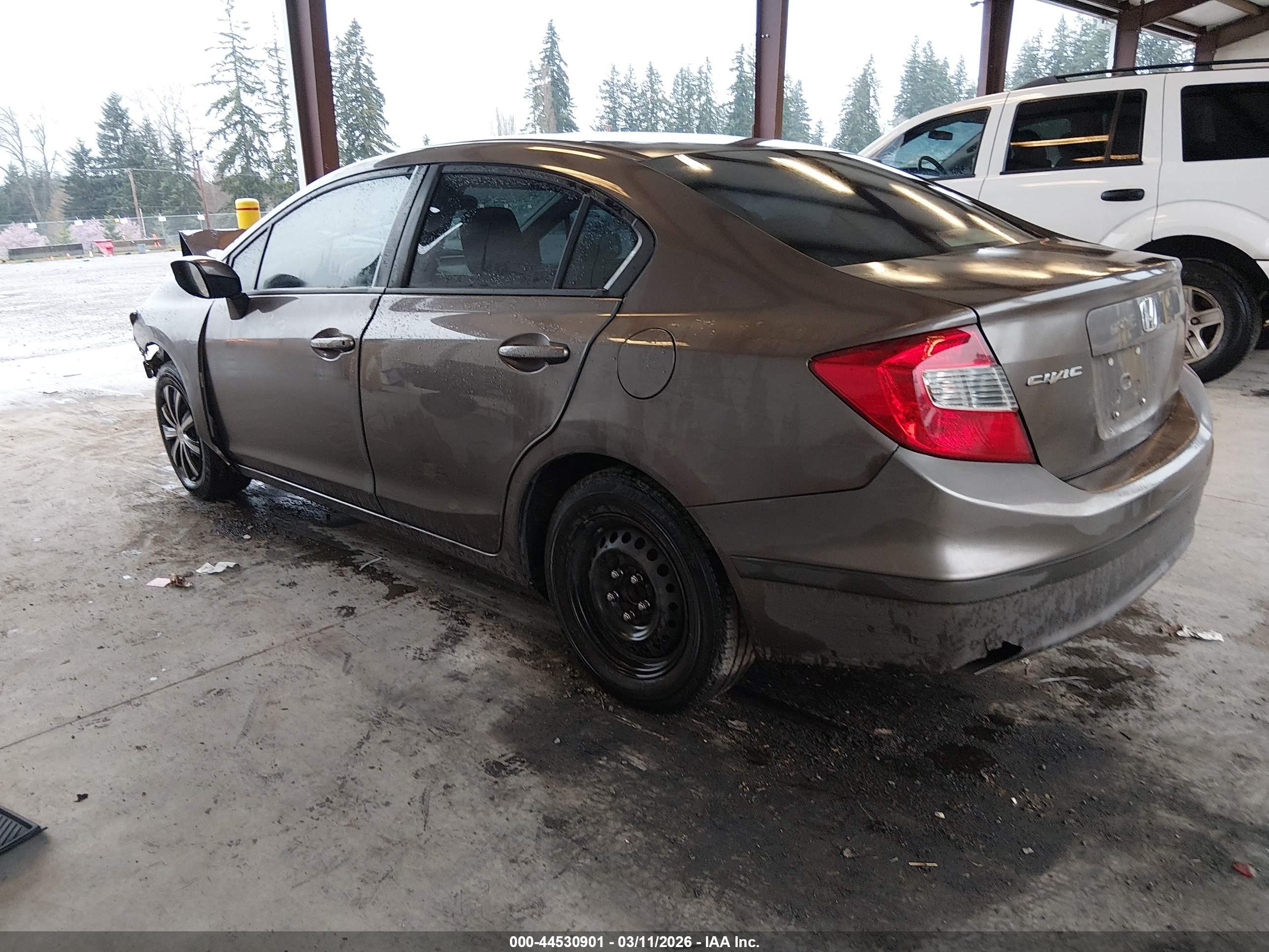 2012 Honda Civic Lx Brown vin: 2HGFB2F56CH569312