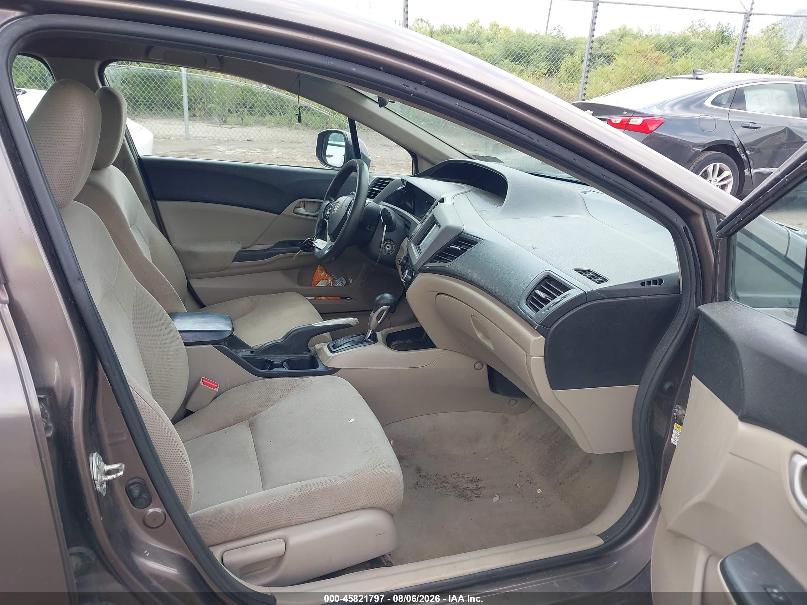 2012 Honda Civic Lx Серый vin: 2HGFB2F56CH578575