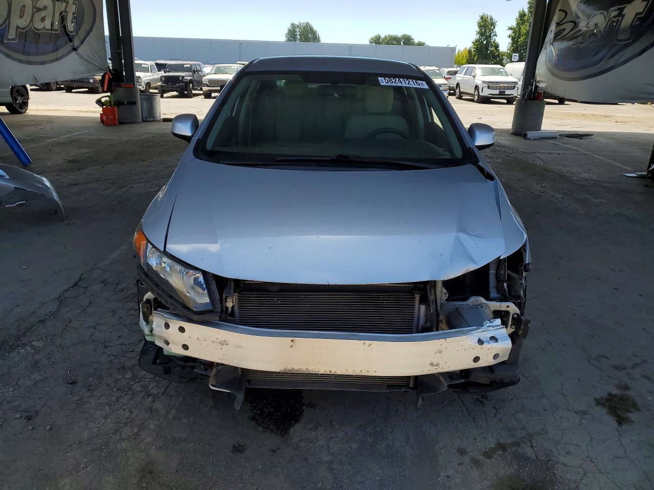 2012 Honda Civic Lx Silver vin: 2HGFB2F56CH578656