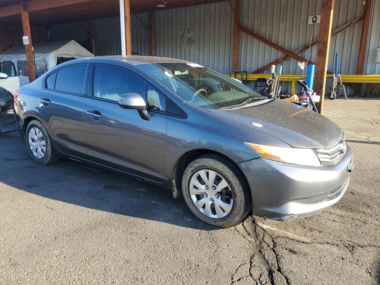 2012 Honda Civic Lx Gray vin: 2HGFB2F56CH579175
