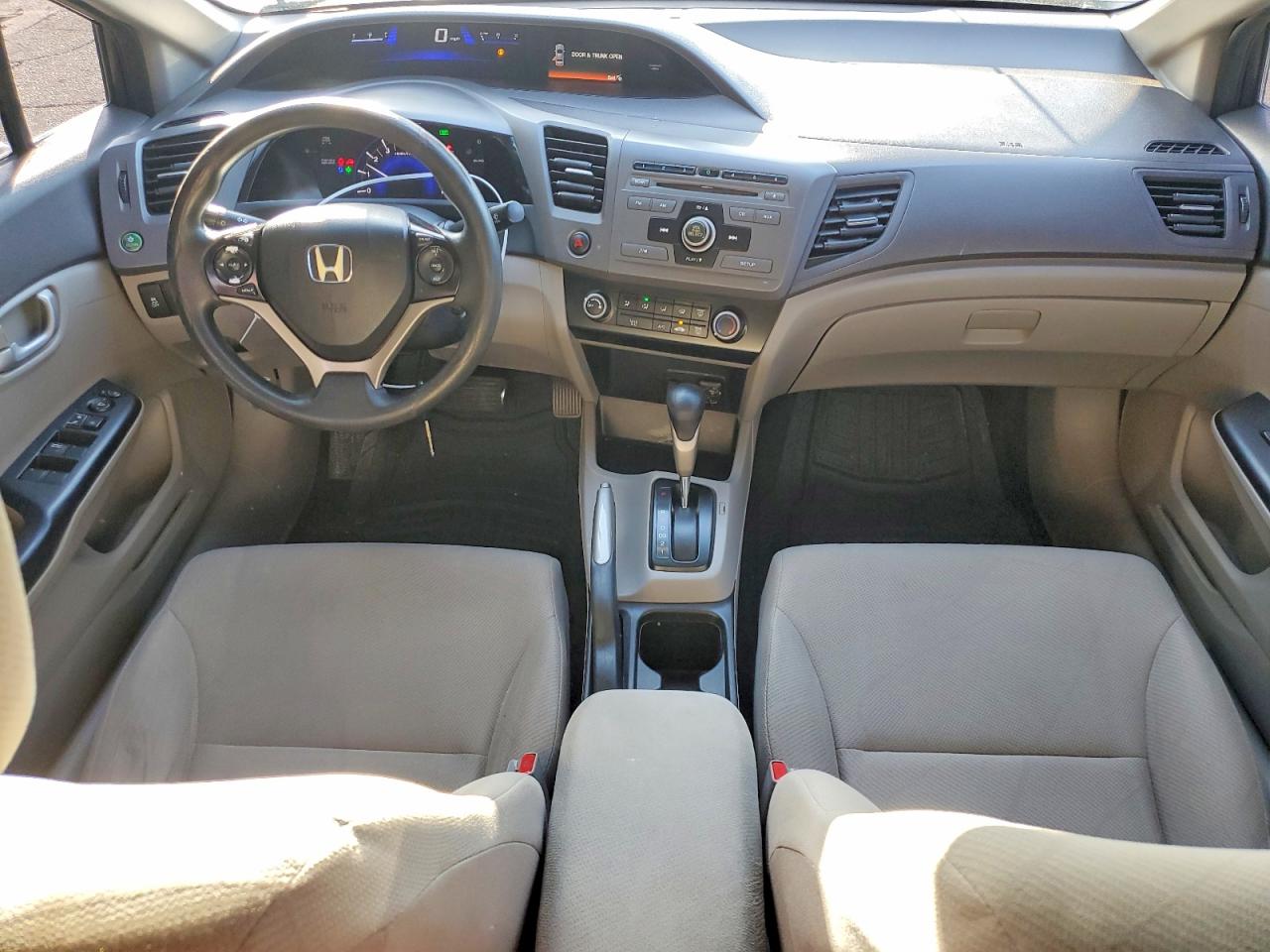 2012 Honda Civic Lx Gray vin: 2HGFB2F56CH579175