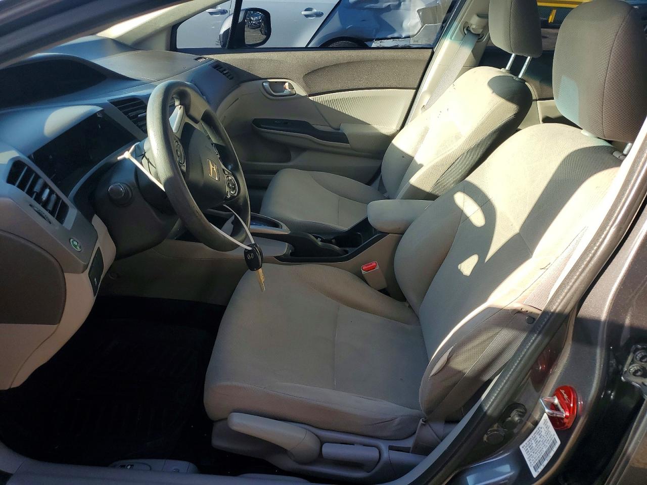 2012 Honda Civic Lx Gray vin: 2HGFB2F56CH579175