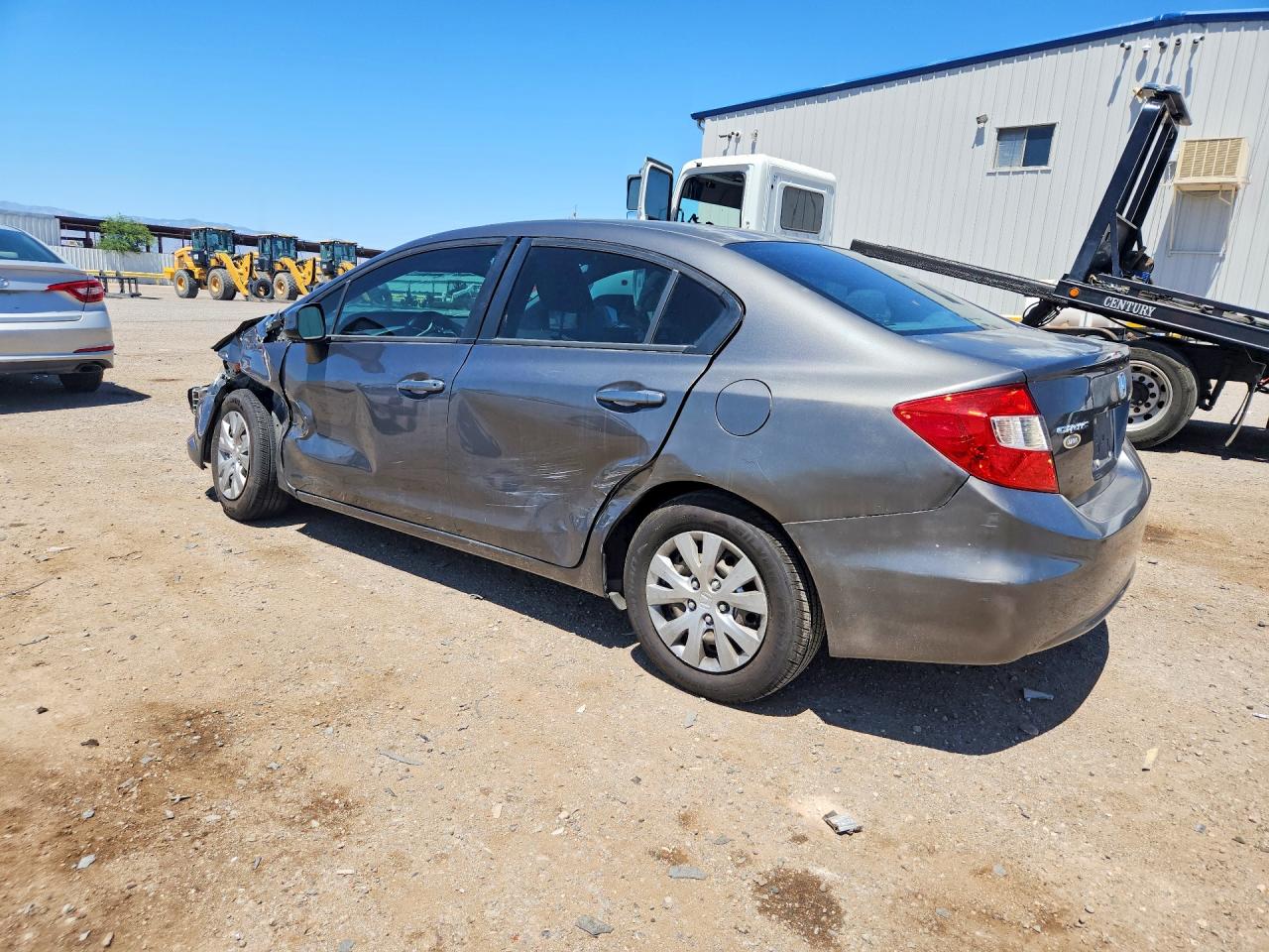 2012 Honda Civic Lx Charcoal vin: 2HGFB2F56CH581721