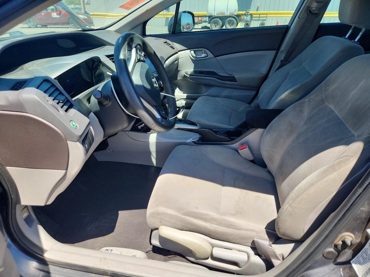 2012 Honda Civic Lx Charcoal vin: 2HGFB2F56CH581721