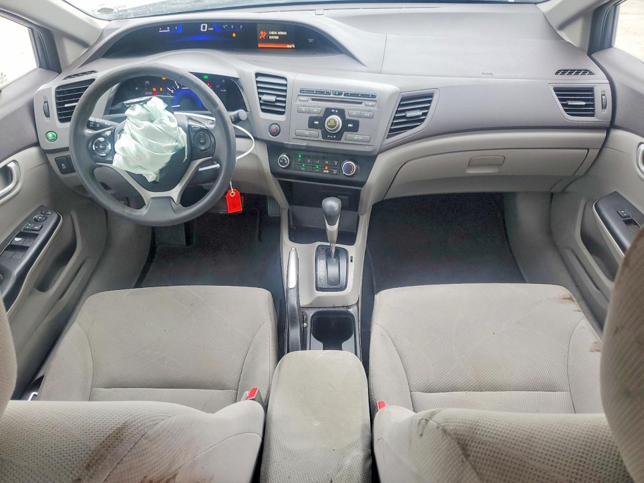 2012 Honda Civic Lx Gray vin: 2HGFB2F56CH583842