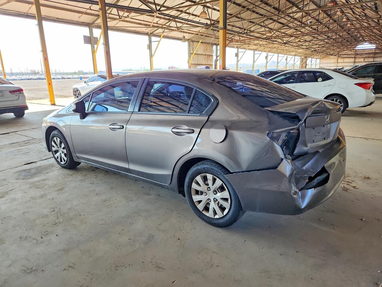 2012 Honda Civic Lx Charcoal vin: 2HGFB2F56CH585686