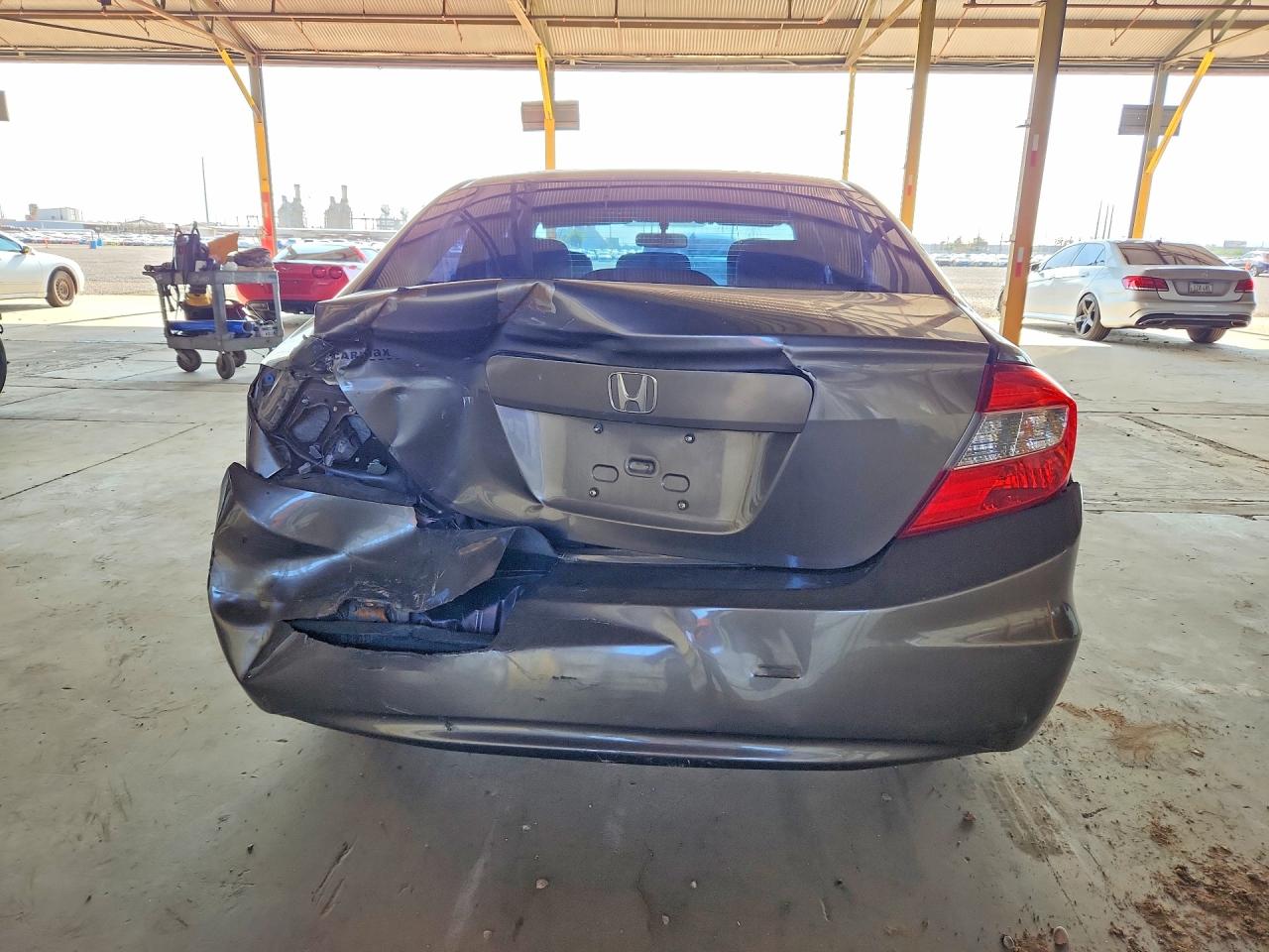 2012 Honda Civic Lx Charcoal vin: 2HGFB2F56CH585686