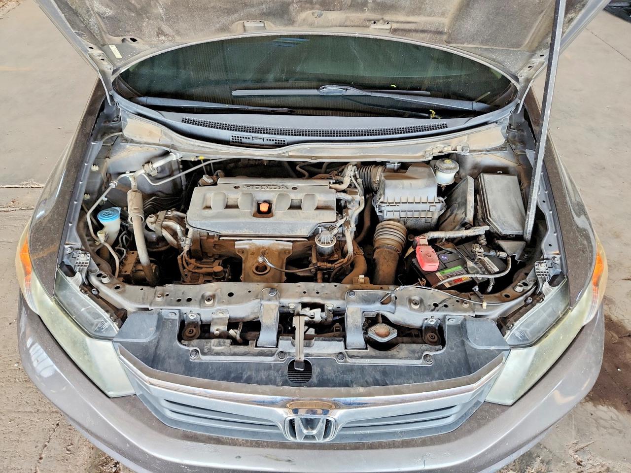 2012 Honda Civic Lx Charcoal vin: 2HGFB2F56CH585686
