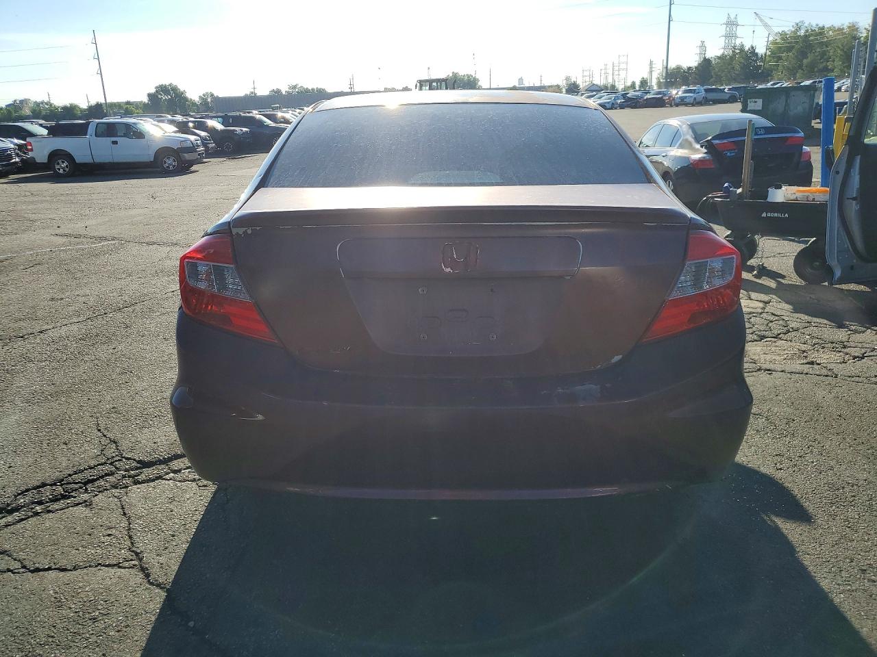 2012 Honda Civic Lx Бордовый vin: 2HGFB2F56CH594811
