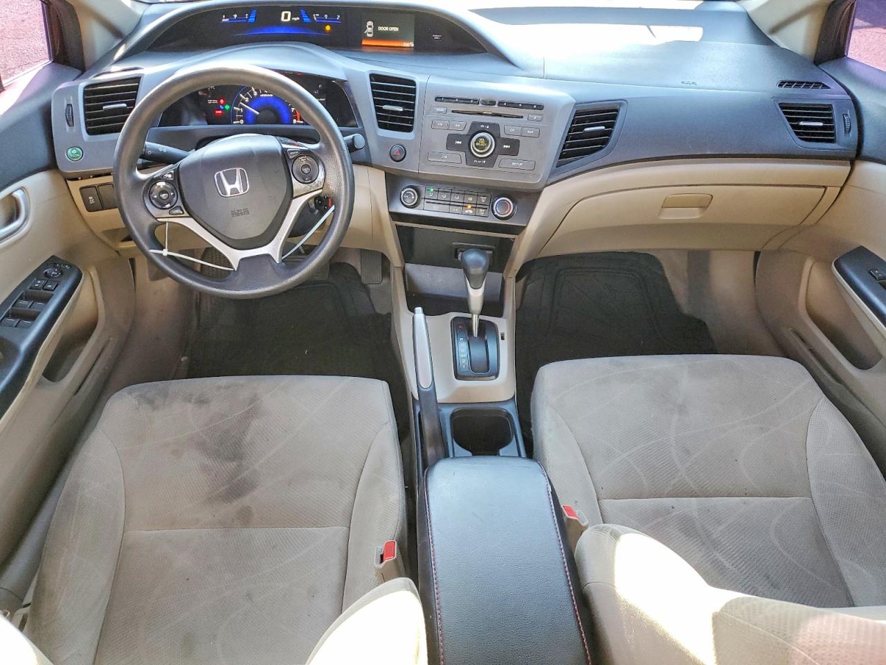2012 Honda Civic Lx Бордовый vin: 2HGFB2F56CH594811