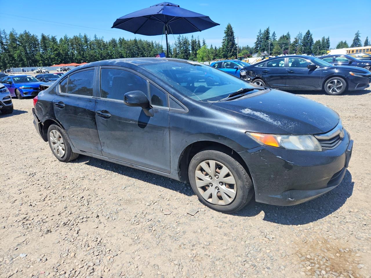 2012 Honda Civc Black vin: 2HGFB2F56CH595148