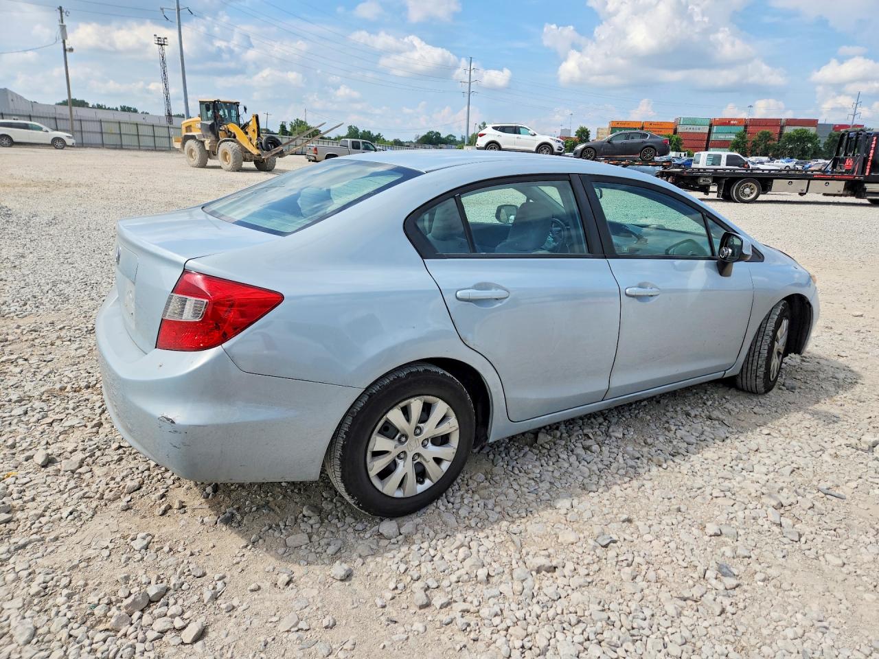 2012 Honda Civic Lx Turquoise vin: 2HGFB2F56CH596946
